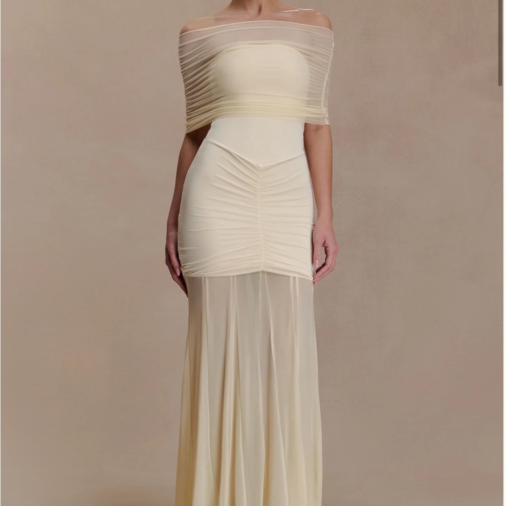 NWT Meshki Cream Maxi dress
